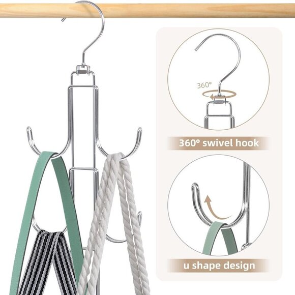 Purse Hanger Organizer for Closet, 2 Pack Handbag Storage Organizer, Hanging Pur - Picture 3 of 7